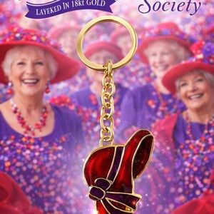 Red and Purple Hat Key Holder